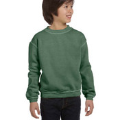 Youth 11 oz. Pigment-Dyed Ringspun Cotton Fleece Crew