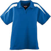 Ladies' Wicking Textured Color Block Sport Shirt