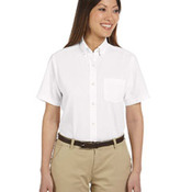 Ladies' Short-Sleeve Wrinkle-Resistant Oxford